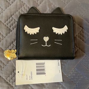 Betsey Johnson Black Cat Wallet NWT